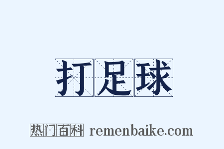 打足球是什么意思的图片